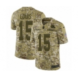 Men's Nike Cleveland Browns #15 Ricardo Louis Limited Camo 2018 Salute to Service NFL Jersey