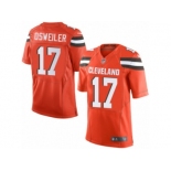 Men's Nike Cleveland Browns #17 Brock Osweiler Limited Orange Alternate NFL Jersey