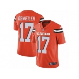 Men's Nike Cleveland Browns #17 Brock Osweiler Vapor Untouchable Limited Orange Alternate NFL Jersey