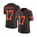 Men's Nike Cleveland Browns #17 Greg Joseph Limited Brown Rush Vapor Untouchable NFL Jersey