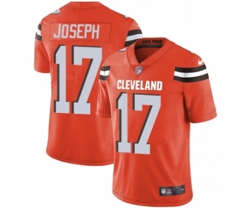 Men's Nike Cleveland Browns #17 Greg Joseph Orange Alternate Vapor Untouchable Limited Player NFL Jersey