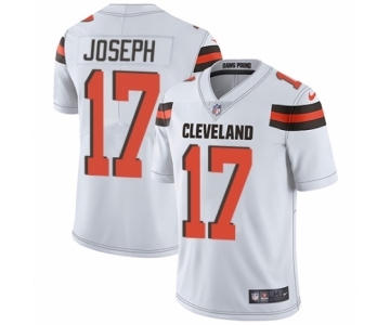 Men's Nike Cleveland Browns #17 Greg Joseph White Vapor Untouchable Limited Player NFL Jersey