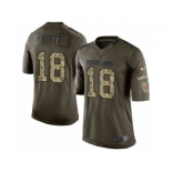 Men's Nike Cleveland Browns #18 Kenny Britt Limited Green Salute to Service NFL Jersey