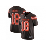 Men's Nike Cleveland Browns #18 Kenny Britt Vapor Untouchable Limited Brown Team Color NFL Jersey