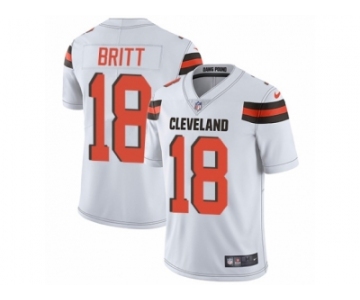 Men's Nike Cleveland Browns #18 Kenny Britt Vapor Untouchable Limited White NFL Jersey