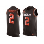 Men's Nike Cleveland Browns #2 Patrick Murray Limited Brown Player Name & Number Tank Top NFL Jersey