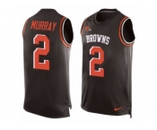 Men's Nike Cleveland Browns #2 Patrick Murray Limited Brown Player Name & Number Tank Top NFL Jersey