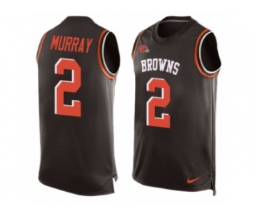 Men's Nike Cleveland Browns #2 Patrick Murray Limited Brown Player Name & Number Tank Top NFL Jersey