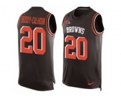 Men's Nike Cleveland Browns #20 Briean Boddy-Calhoun Limited Brown Player Name & Number Tank Top NFL Jersey