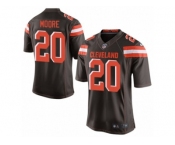 Men's Nike Cleveland Browns #20 Rahim Moore Limited Brown Team Color NFL Jersey