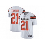 Men's Nike Cleveland Browns #21 Jamar Taylor Vapor Untouchable Limited White NFL Jersey