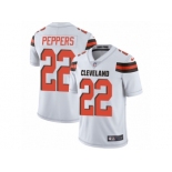 Men's Nike Cleveland Browns #22 Jabrill Peppers White Vapor Untouchable Limited Player NFL Jersey