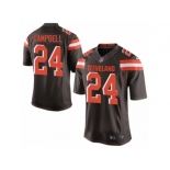 Men's Nike Cleveland Browns #24 Ibraheim Campbell Limited Brown Team Color NFL Jersey