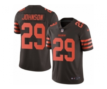 Men's Nike Cleveland Browns #29 Duke Johnson Limited Brown Rush NFL Jersey