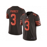 Men's Nike Cleveland Browns #3 Cody Parkey Limited Brown Rush NFL Jersey