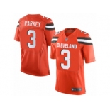 Men's Nike Cleveland Browns #3 Cody Parkey Limited Orange Alternate NFL Jersey