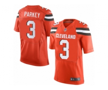 Men's Nike Cleveland Browns #3 Cody Parkey Limited Orange Alternate NFL Jersey