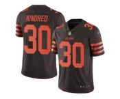 Men's Nike Cleveland Browns #30 Derrick Kindred Limited Brown Rush NFL Jersey