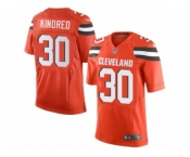 Men's Nike Cleveland Browns #30 Derrick Kindred Limited Orange Alternate NFL Jersey