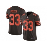 Men's Nike Cleveland Browns #33 Jordan Poyer Limited Brown Rush NFL Jersey