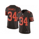 Men's Nike Cleveland Browns #34 Isaiah Crowell Limited Brown Rush NFL Jersey