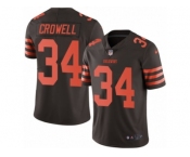 Men's Nike Cleveland Browns #34 Isaiah Crowell Limited Brown Rush NFL Jersey