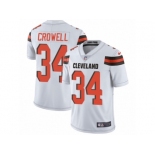 Men's Nike Cleveland Browns #34 Isaiah Crowell Vapor Untouchable Limited White NFL Jersey