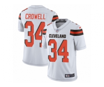 Men's Nike Cleveland Browns #34 Isaiah Crowell Vapor Untouchable Limited White NFL Jersey