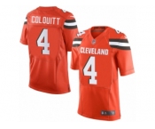 Men's Nike Cleveland Browns #4 Britton Colquitt Limited Orange Alternate NFL Jersey