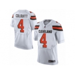 Men's Nike Cleveland Browns #4 Britton Colquitt Limited White NFL Jersey