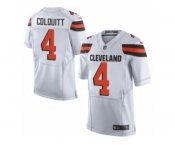 Men's Nike Cleveland Browns #4 Britton Colquitt Limited White NFL Jersey