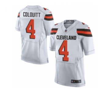 Men's Nike Cleveland Browns #4 Britton Colquitt Limited White NFL Jersey