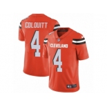 Men's Nike Cleveland Browns #4 Britton Colquitt Vapor Untouchable Limited Orange Alternate NFL Jersey