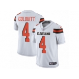 Men's Nike Cleveland Browns #4 Britton Colquitt Vapor Untouchable Limited White NFL Jersey