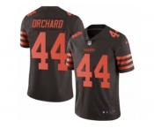 Men's Nike Cleveland Browns #44 Nate Orchard Limited Brown Rush NFL Jersey