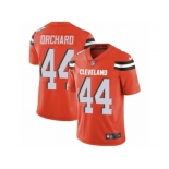 Men's Nike Cleveland Browns #44 Nate Orchard Limited Orange Alternate NFL Jersey