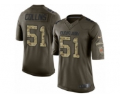 Men's Nike Cleveland Browns #51 Jamie Collins Limited Green Salute to Service NFL Jersey