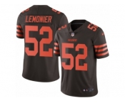 Men's Nike Cleveland Browns #52 Corey Lemonier Limited Brown Rush NFL Jersey