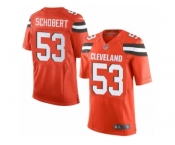 Men's Nike Cleveland Browns #53 Joe Schobert Limited Orange Alternate NFL Jersey