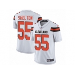 Men's Nike Cleveland Browns #55 Danny Shelton Vapor Untouchable Limited White NFL Jersey