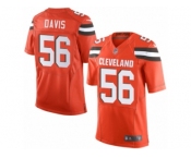 Men's Nike Cleveland Browns #56 DeMario Davis Limited Orange Alternate NFL Jersey