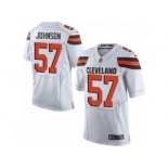 Men's Nike Cleveland Browns #57 Cam Johnson Limited White NFL Jersey