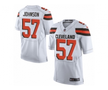 Men's Nike Cleveland Browns #57 Cam Johnson Limited White NFL Jersey