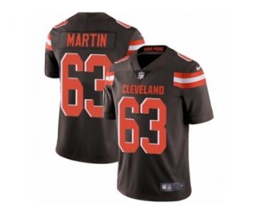 Men's Nike Cleveland Browns #63 Marcus Martin Vapor Untouchable Limited Brown Team Color NFL Jersey