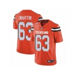 Men's Nike Cleveland Browns #63 Marcus Martin Vapor Untouchable Limited Orange Alternate NFL Jersey