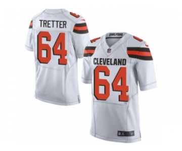 Men's Nike Cleveland Browns #64 JC Tretter Limited White NFL Jersey