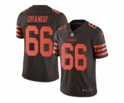 Men's Nike Cleveland Browns #66 Spencer Drango Limited Brown Rush NFL Jersey