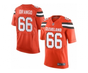 Men's Nike Cleveland Browns #66 Spencer Drango Limited Orange Alternate NFL Jersey