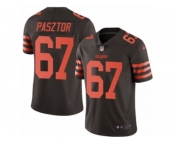 Men's Nike Cleveland Browns #67 Austin Pasztor Limited Brown Rush NFL Jersey