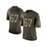 Men's Nike Cleveland Browns #67 Austin Pasztor Limited Green Salute to Service NFL Jersey